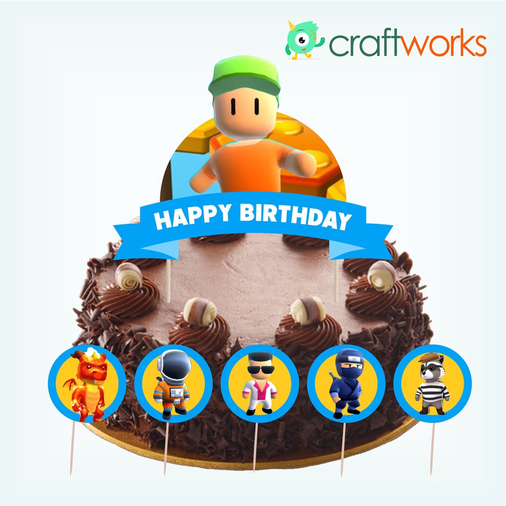 CAKE TOPPER SET - STUMBLE GUYS