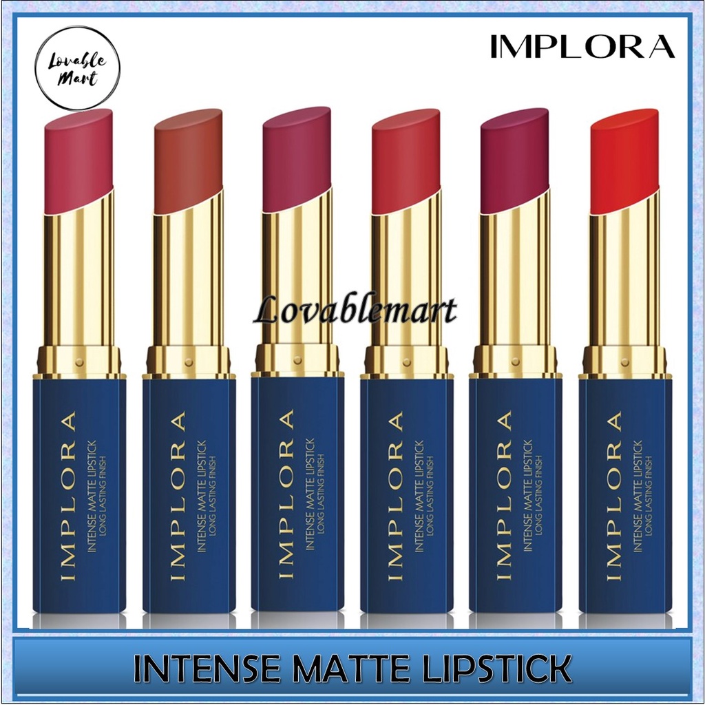 BISA GROSIR ❤ LOVABLEMART ❤ Implora Intense Matte Lipstik Murah Implora Lipstick Asli Original BPOM