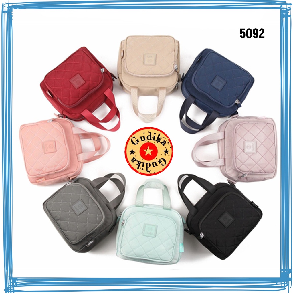 SALE GUDIKA 5092 Original - Tas Selempang Gudika Wanita Mini Kece Anti Air Import - Tas Wanita Selempang Bahu Kekinian Terbaru Bahan Nylon Waterproof - slingbag - tas mini - bag - cewek - fashion - branded - tas - slempang - ori - handbag - tas gudika bag