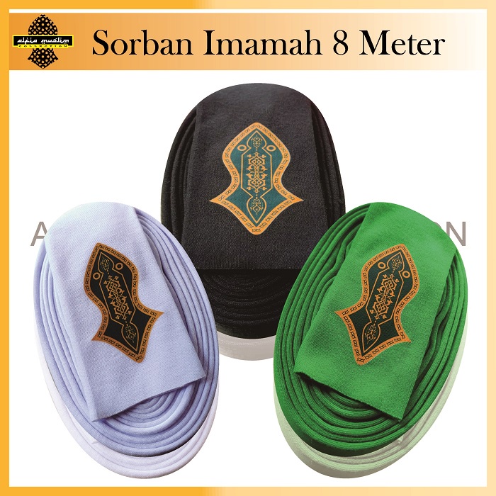 Sorban Imamah Rida Panjang 8 Meter/imamah 8 meter/imamah 8 m