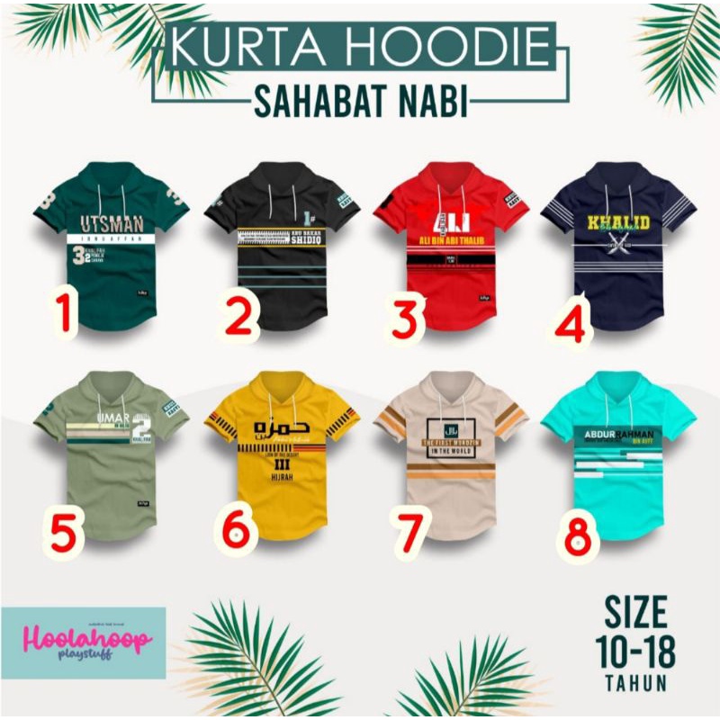 Kurta Hoodie Sahabat Nabi By Hoolahoop