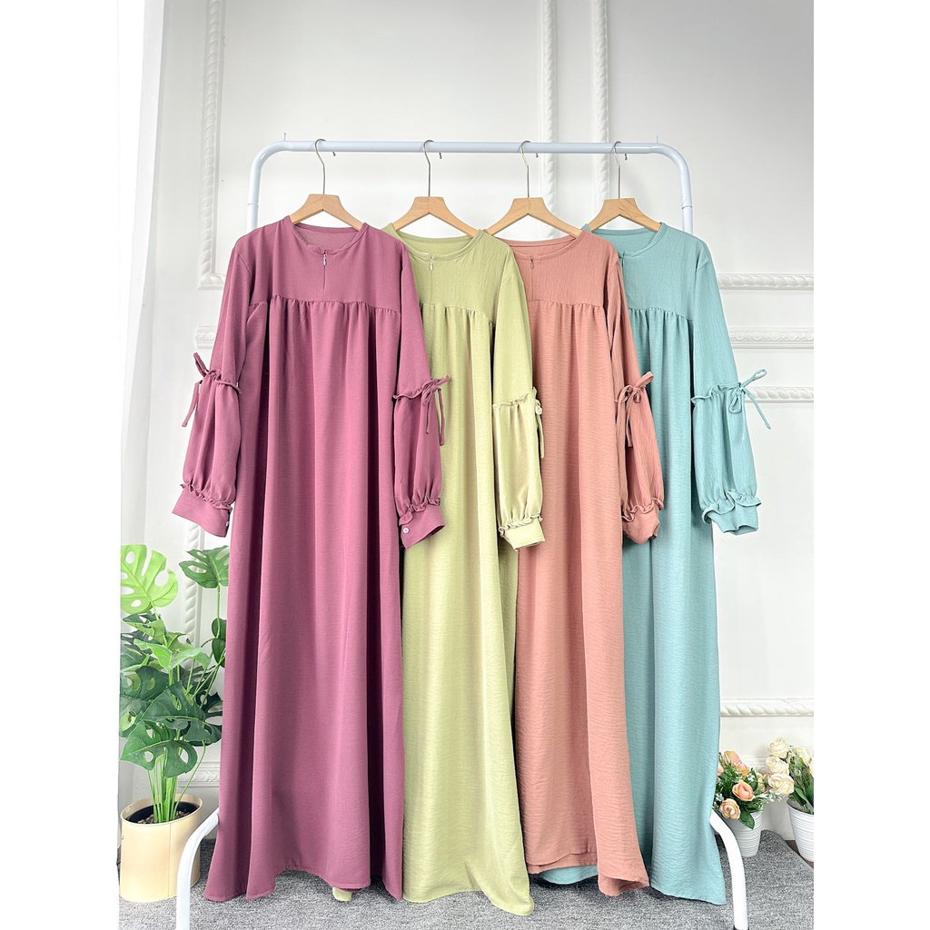 ALONE DRESS / GAMIS DRESS MAXI CRINKLE AIRFLOW