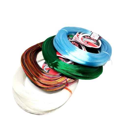 NILON DAMYL / SENAR DAMYL DAMIL 4LB/0.20MM COL: BIRU/PUTIH/HIJAU PELANGI/ NILON PANCING MANCING MANI