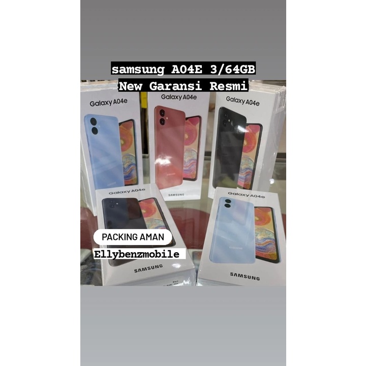 Samsung A04e 3/64GB NEW Garansi Resmi Samsung Galaxy