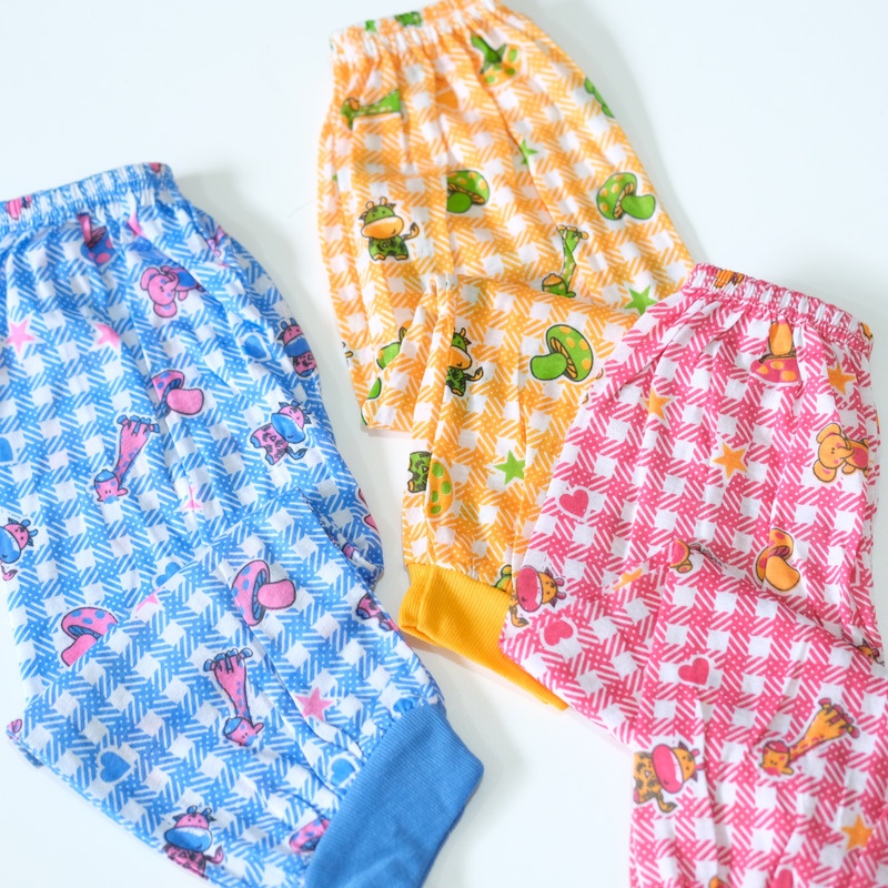 CELANA PANJANG BAYI/ANAK MOTIF SABLON (LUSINAN)