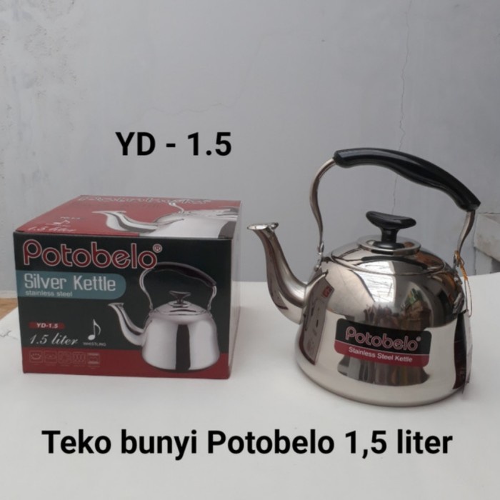 Potobelo Teko Siul Yd1,5 Kettle Stainless Steel Ketel Siul 1,5Liter #Original