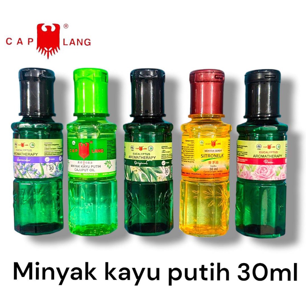 Minyak Kayu Putih Cap Lang / Minyak Aromatarapy / Cajuput Oil / Sereh Sitronela 30ml