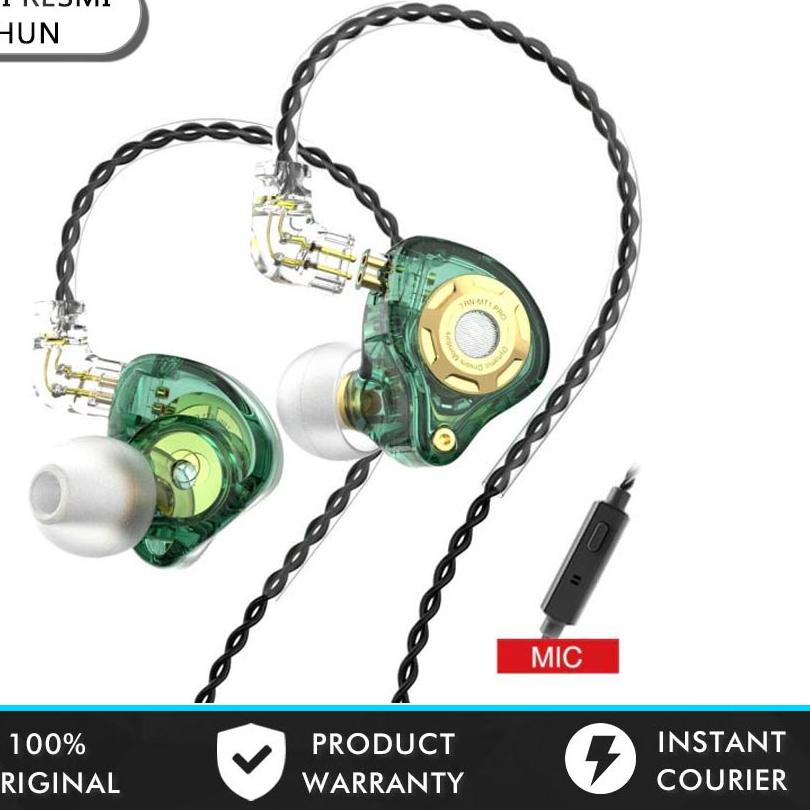 ✿ TRN MT1 Pro Earphone Synamic Driver with Noise Reduction Sport Gaming Earphone Headset Gaming Bass