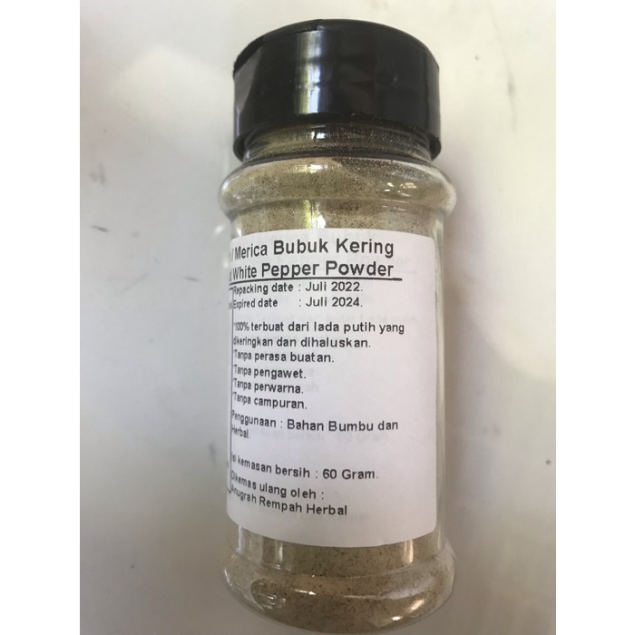 

LADA PUTIH MERICA BUBUK 60 GRAM PRODUK NYATA AMPUHNYA