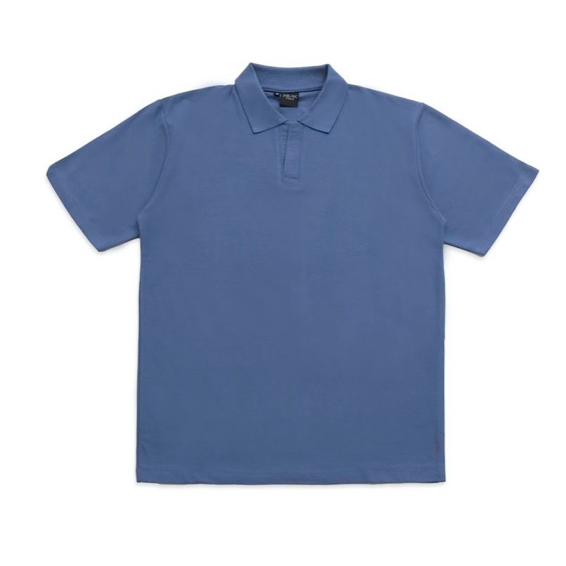 Nara Oversize Polo in Steel Blue - Kaos Polo Oversize Pria Steel Blue - ByBlank