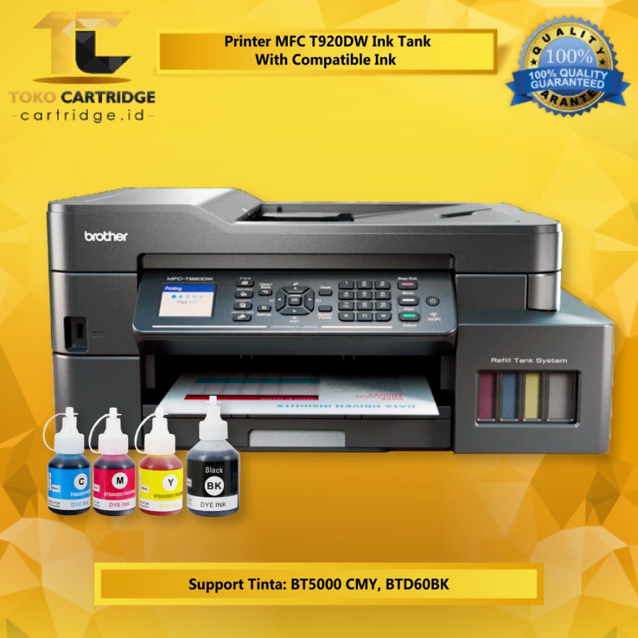 Printer MFP T920DW MFP T920dw T920 Wireless Inkjet Tinta BTD60 BT5000 All In One A4 Scan Copy F4