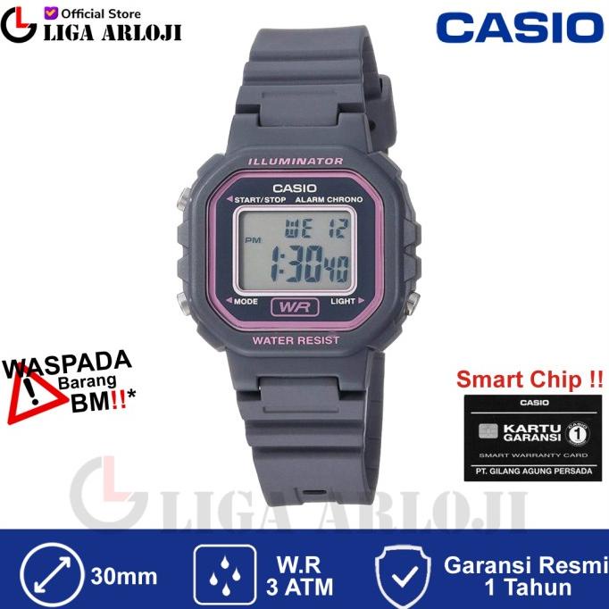 CASIO LA-20WH-8ADF - Jam Tangan Wanita - Mini Size - Abu-abu LA20WH