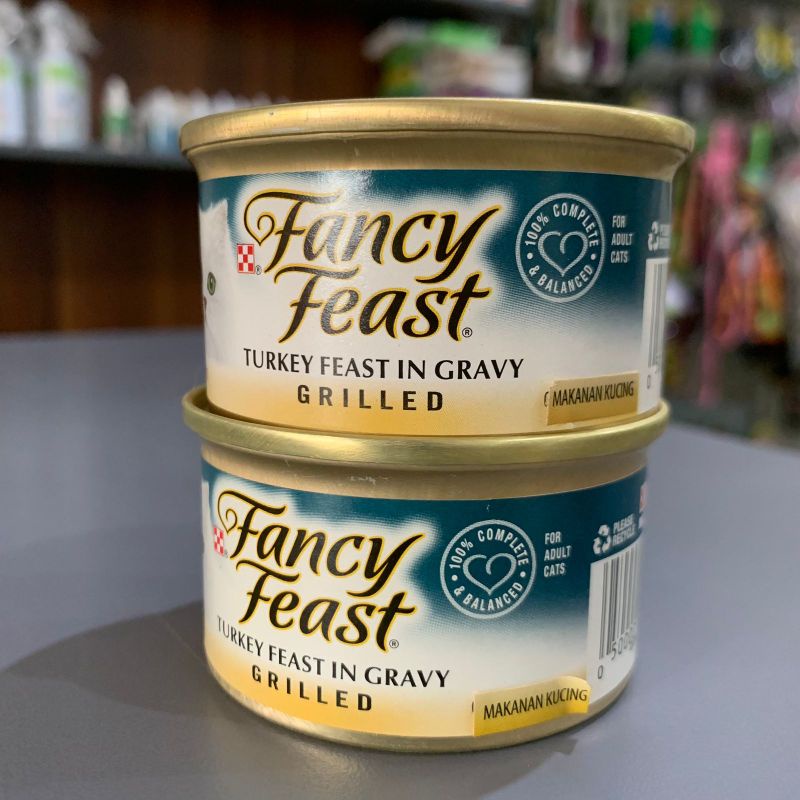 Makanan Kucing Fancy Feast 85 gram All Variant - TURKEY FEAST IN GRAVY