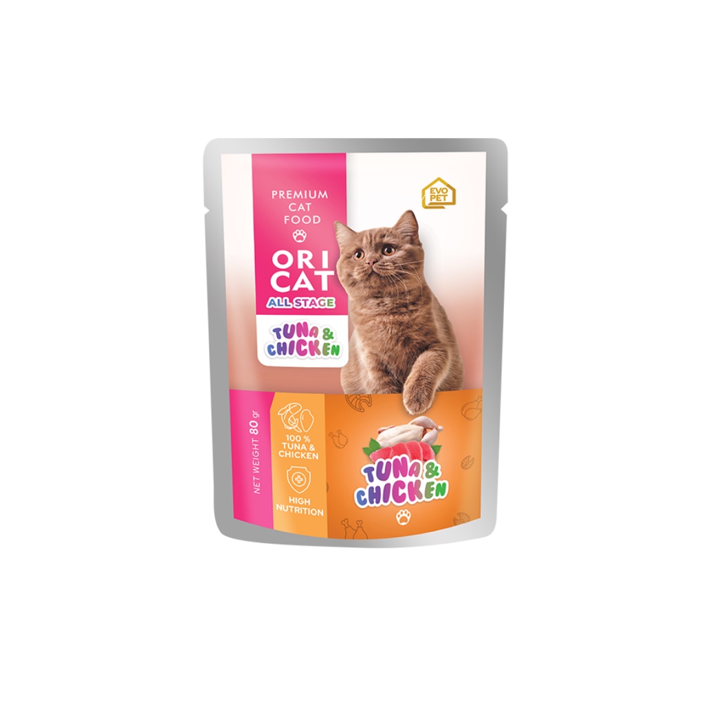 Ori Cat Pouch All Stage Adult &amp; Kitten 80gr