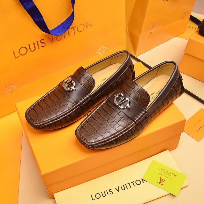 sepatu loafer lv pria slip on shoes men p1shoes premium sepatu cowok casual