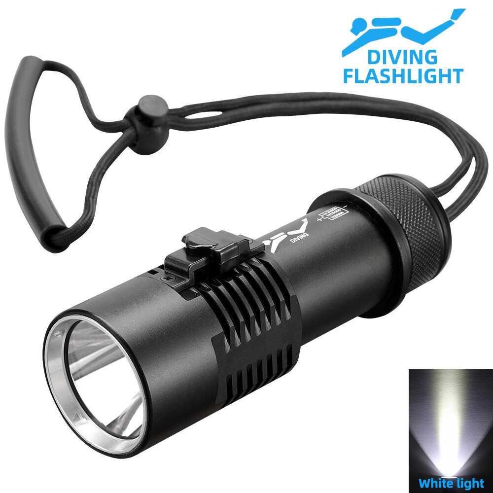 Senter LED Diving Flashlight Long Range Waterproof P70 - G299 - Black