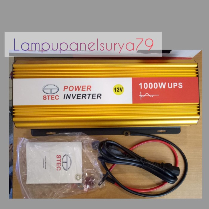 Inverter Pure Sine Wave PSW STEC 12V 1000Watt UPS 1000W 1000 W