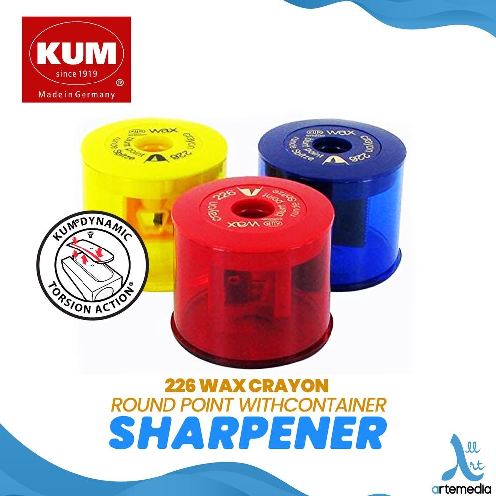 

Rautan KUM Sharpener 226 Wax Crayon Round Point Container