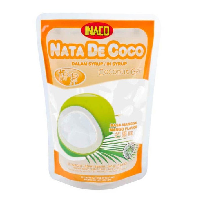 

INACO NATA DE COCO RASA MANGGA 360 GRAM, 1 KARTON ISI 24 PACK