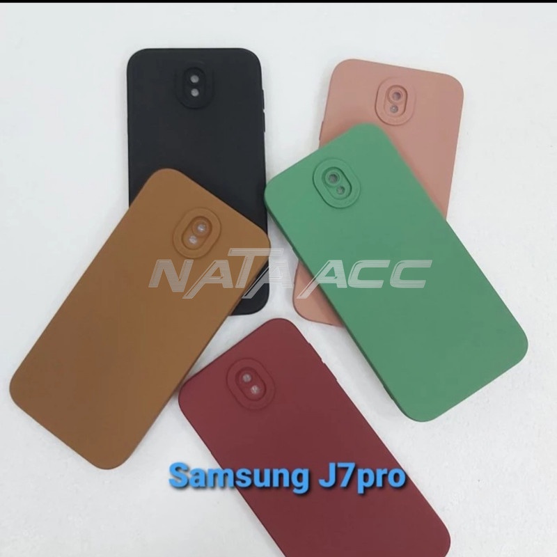 Softcase Pro Camera  SAMSUNG J7 PRO   Case Macaron Full Color