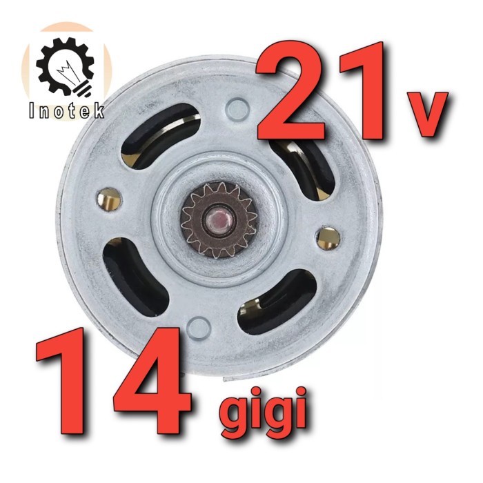 DINAMO MOTOR DC 21V 14 TEETH GIGI 14T RS 550 BOR CHAINSAW REPLACEMENT