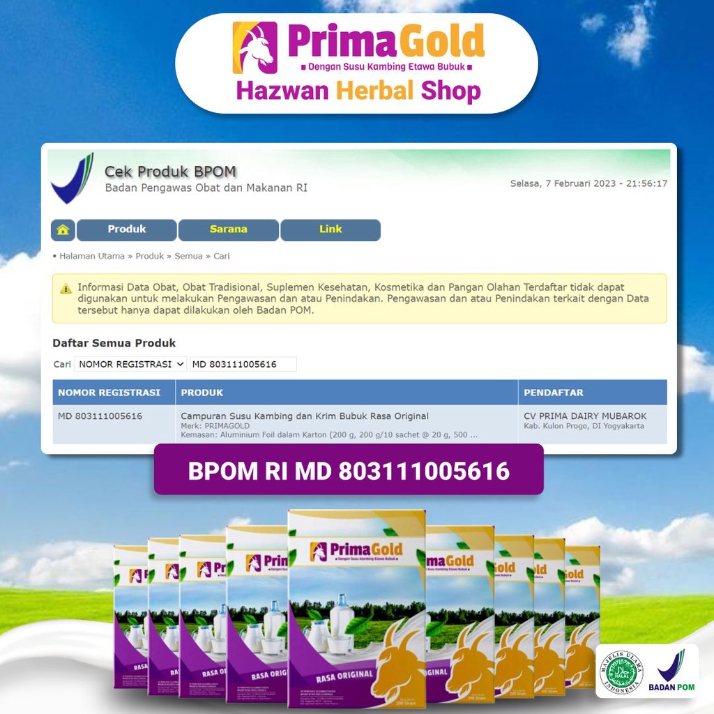 Prima Gold dan Golden Goat Susu Kambing Etawa Asli, Harga Murah dan Berkualitas, isi 4 x 200gram Susu Etawa Bubuk Bantu Kuatkan Tulang, atasi nyeri sendi, nyeri lutut, tulang keropos dan cegah syaraf kejepit. Bagus untuk kesehatan paru-paru dan pernapasan