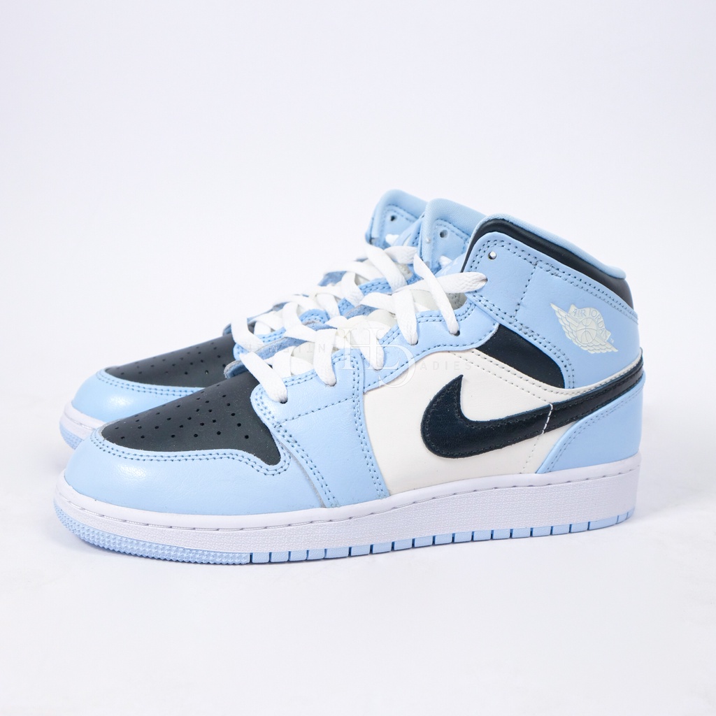 Air Jordan 1 Mid Ice Blue (GS) 555112-401