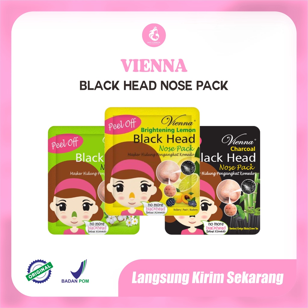 Vienna Black Head Nose Pack Peel Off - Head Nose Sachet 10ml