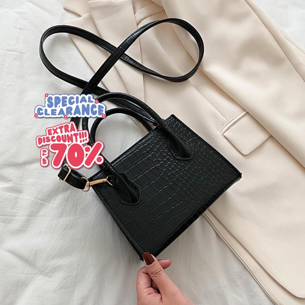MARVIN Sling Bag Tas Selempang Croco 2in1 NR