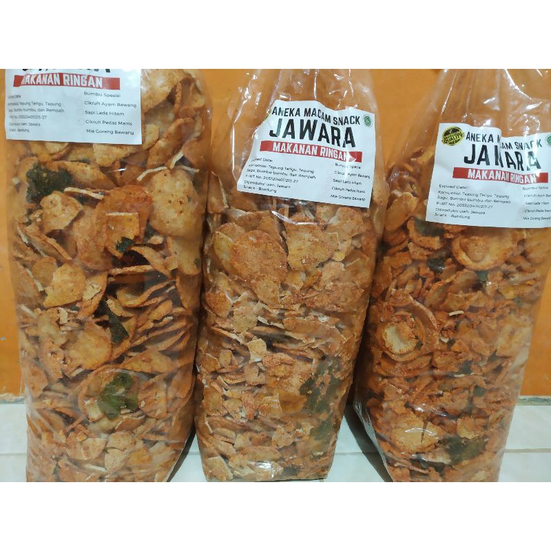 

Basreng Pipih pedas balado daun jeruk jawara 1ball