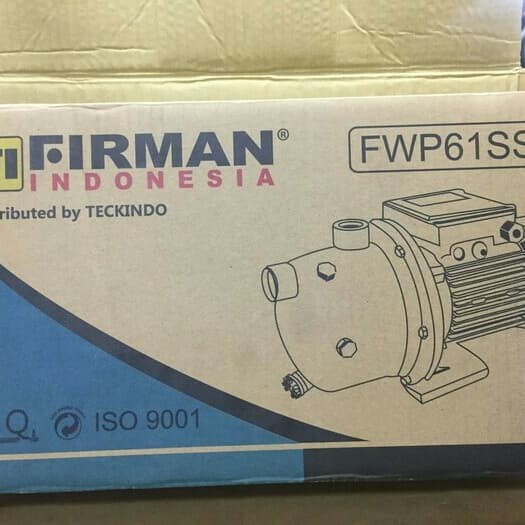 FIRMAN FWP 61 SS POMPA AIR SEMI JET STAINLESS STEELL #ORIGINAL