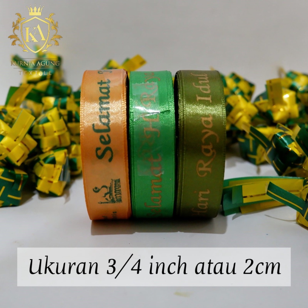 Pita Satin Hari Raya Idul Fitri Lebaran Hampers Parcel Dijual Per ROLL