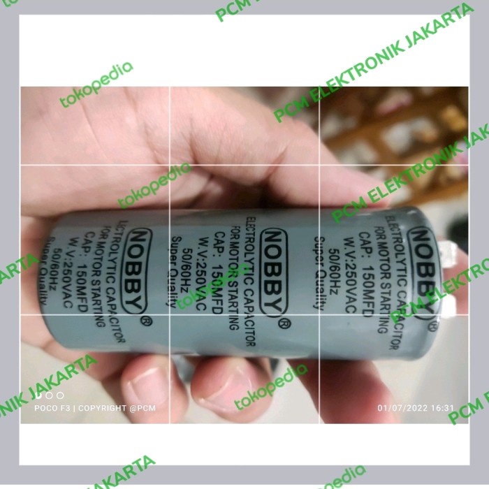 Terlaris Kapasitor Capacitor Ac Starting 150Uf 150 Uf 250V 250Volt 250 Volt
