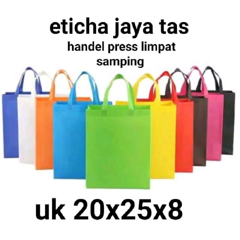 tas spun bond press/tas souvenir /Goodie Bag tas handle 20x25x8