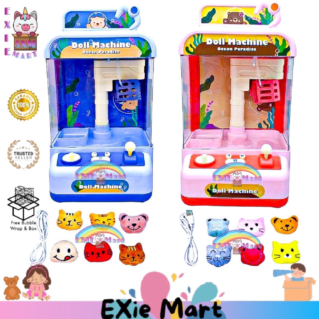 Promo Mainan Anak Mesin Capit Boneka - Claw Game - Mini Doll Machine - Mainan Mesin Capit Boneka -