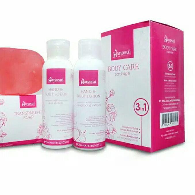 MALL ⭐️ Jendela Kosmetik ⭐️ Hanasui Body Care 3 in 1 / Paket Body Lotion Hanasui / Lotion Hanasui / 