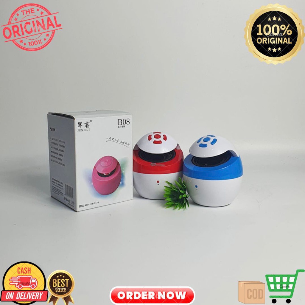 SPEAKER SPEKER BLUETOOTH MINI MUSIC BOX JUN RUI B08 2 INCH