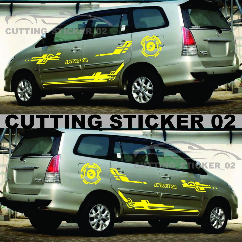 Promo Stiker Mobil Innova Stiker Mobil Keren Variasi Stiker Mobil Keren Toyota Innova