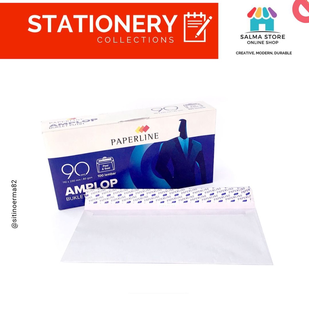 

Amplop Putih Paperline 90 PPS Uk. 110 x 230 mm