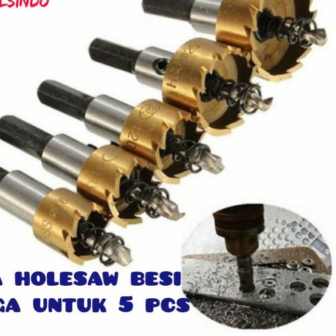 ۩ mata bor holesaw besi 5 pcs mata hole saw besi logam mata bor lobang besi ☆