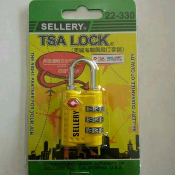 Gembok Gembok Koper / Gembok Tas Tsa Merk Sellery