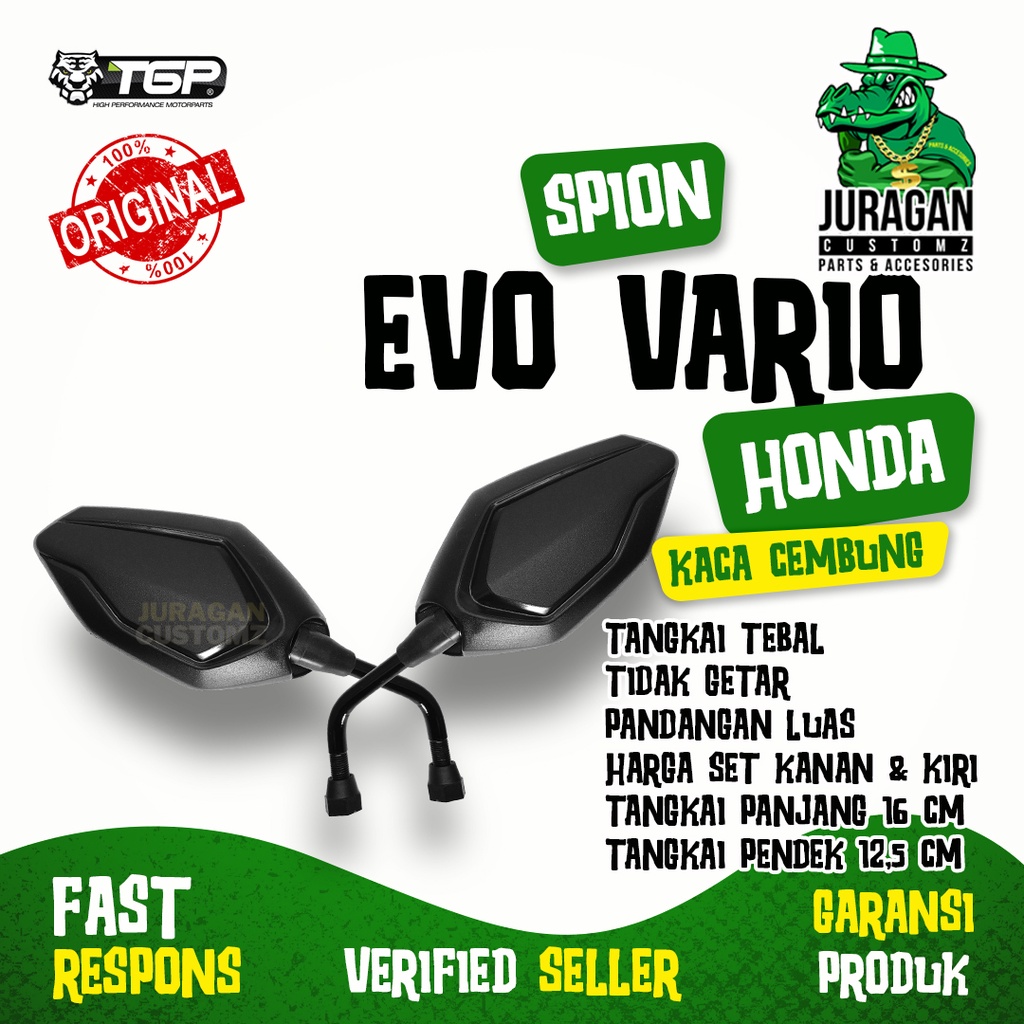 Spion Motor Evo Vario 125 150 Honda Aksesoris Variasi TGP Beat Cb150R PCX ADV Supra Grand Karisma