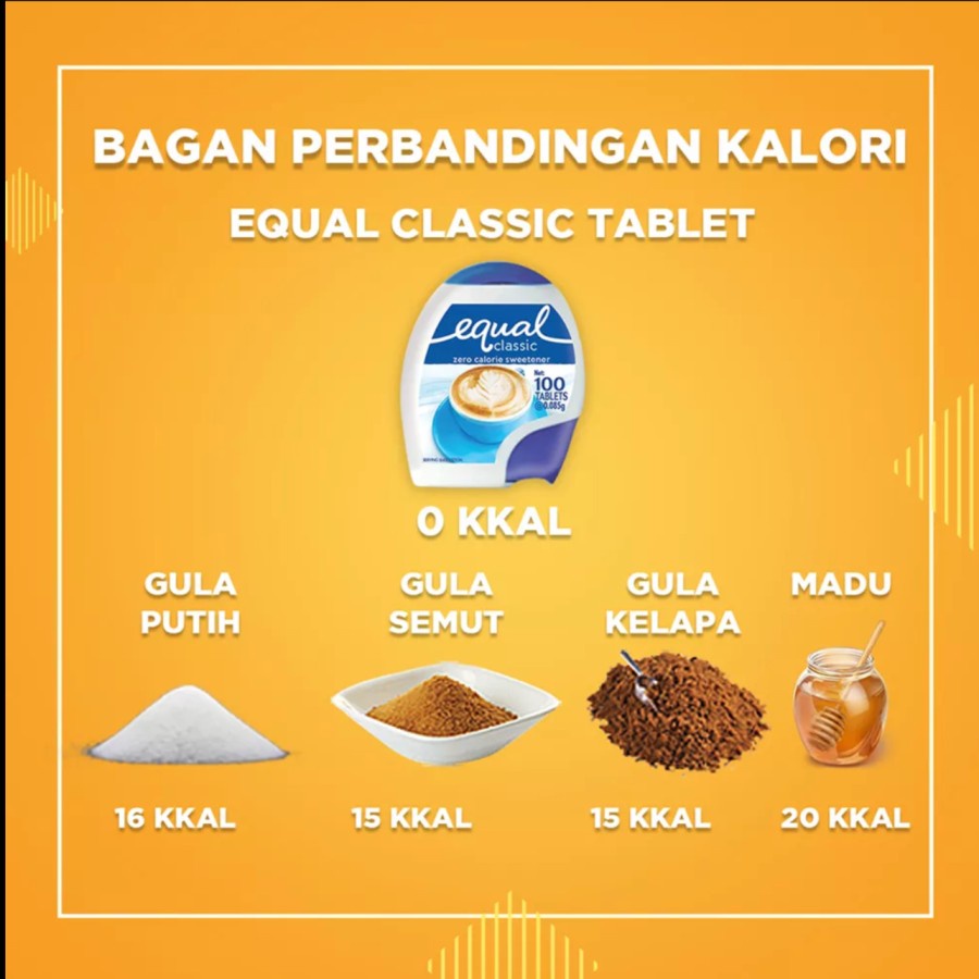 Equal Classic TABLET Sweetener Zero Calorie / Pemanis Pengganti Gula