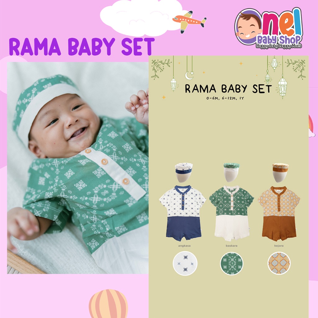 BOHOPANNA - RAYA COLLECTION - RAMA BABY SET - Setelan Bayi