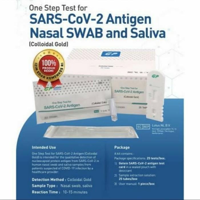 Terlaris Gp Getein Antigen Air Liur Dan Nasal Kemenkes Ori Gp Antigen Saliva