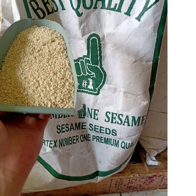 

♟ Wijen Putih Import 1kg kilo Sesame Seed Premium Quality Fresh Onde Onde DLL ◙