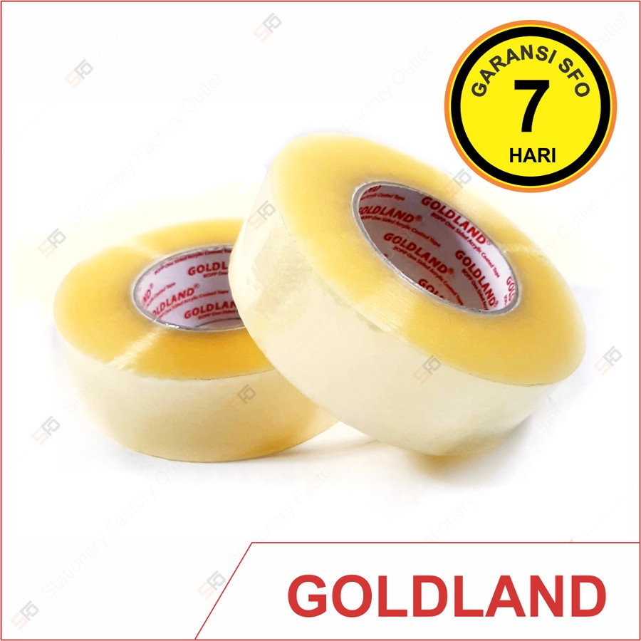 

Lakban Goldland Transparan 45mm x 300m - SFO Semarang Official