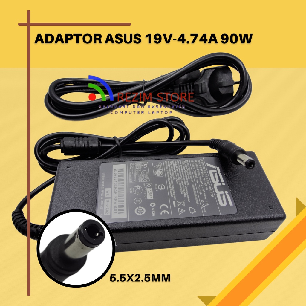 AC Power Asus 19V 4.74A 5.5*2.5Mm AC Adaptor Charger Laptop ADP-90AB ADP-90CD DB A46C M50 X43B S5 W7