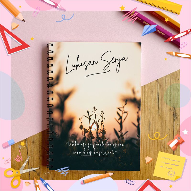 

Anybooks Buku Tulis isi 100 halaman Notebook Garis polos Ukuran A6 Buku Tulis Sekolah isi 50 lembar