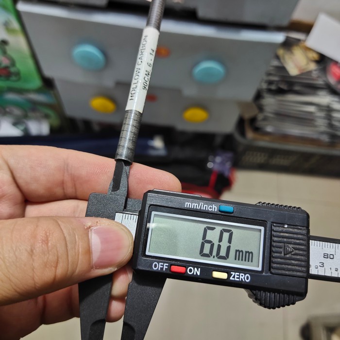 bahan carbon hollow xenon serat ulir 90cm blank carbon